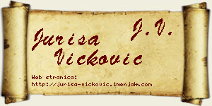 Juriša Vicković vizit kartica